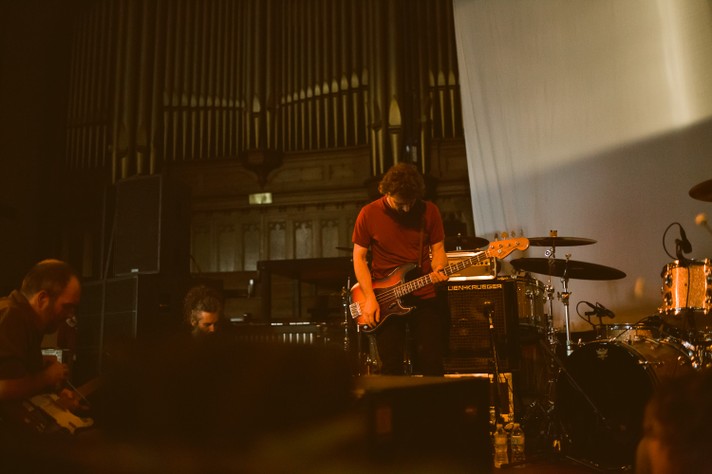 The group Godspeed You! Black Emperor performs at Central United Church during Sled Island 2015.
